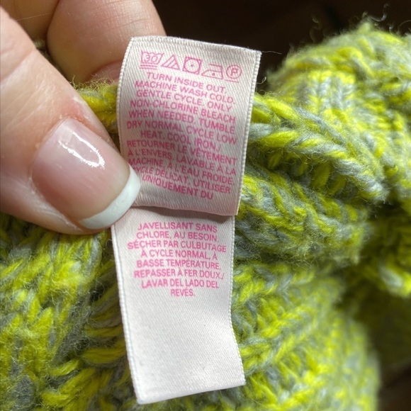 Victoria’s Secret Sweater Green Gray Cable Knit - Picture 9 of 10